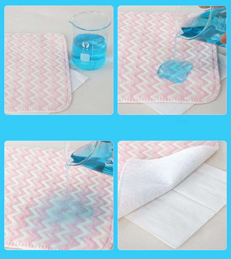 Reusable Infant Change Pad Baby Waterproof Crib Changing Mat Urine Sheet Cotton Diaper Cover Washable Newborn Bed Nappy Mattress