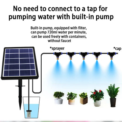 Solar Irrigation System for Garden Plant Automatic Drip Irrigation System DIY Garden Watering System Drip Hose Irrigation