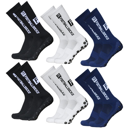 Lixada Outdoor Sports Running Socks Stretcy Socks Athletic Football Soccer Socks Anti-Slip Socks with Grips