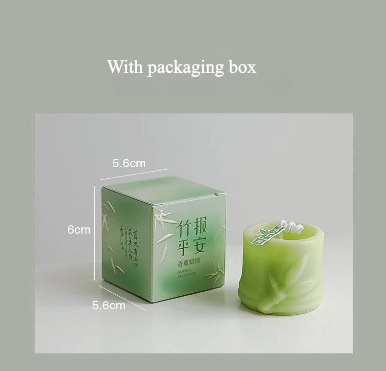 Natural Plant Scented Bamboo Scented Candle Table Decor Home Decoration Wedding Birthday Party Candles