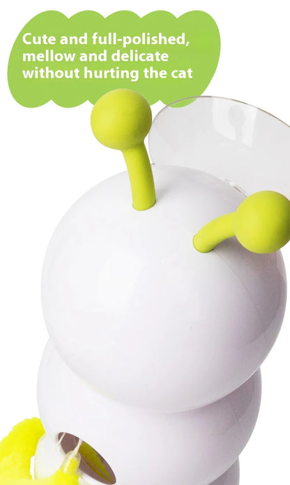 Intelligent interactive cat toy,Mobile activation wake-up, earthworm pole, toy with tail, automatic popping hole,Interactive