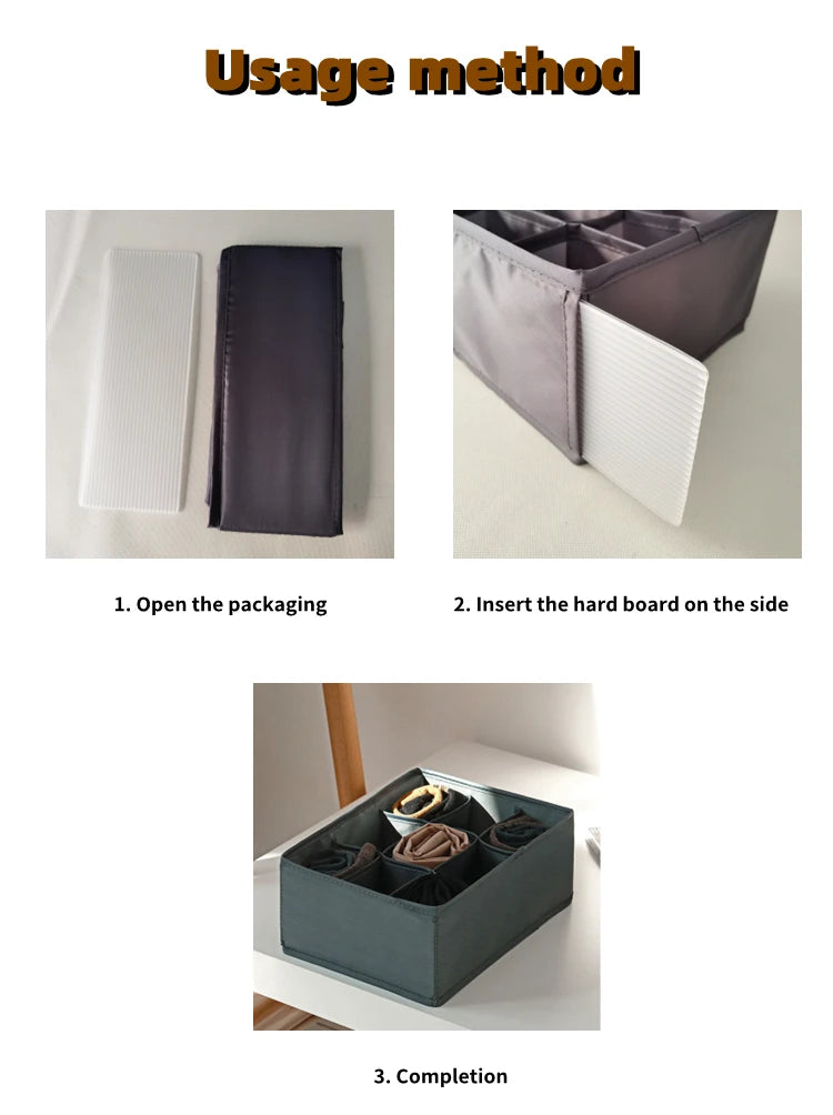 Organizer For Underwear Bra Socks Pants Scarf Storage Box Organizers Of Cabinets And Drawers Wardrobe Foldable Storage Box Case