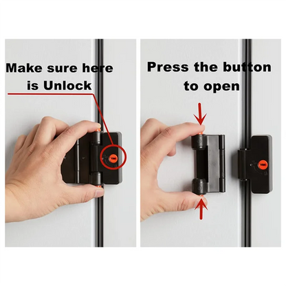 SOFT-Refrigerator Door Locks, Double Button Bonded Refrigerator Locks, Keyed File Drawer Locks Child Proof Freezer Door Locks