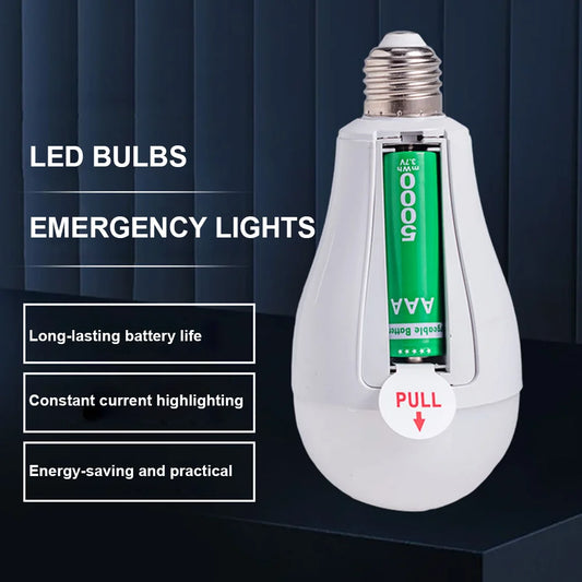 Smart Charging ChipLED Bulb Light Power Outage Emergency Family Camping Courtyard Outdoor Night Market AC85-265V Bulb No Flicker