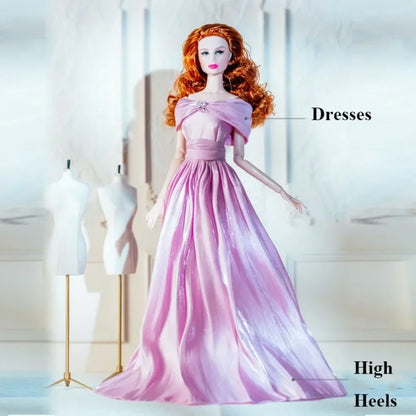 Fashion Doll Party Clothes Casual Wears Elegant PU Leather Coat 10 Styles Princess Windcoat Skirt 11.5