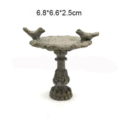 7 styles Miniatures Fairy Garden Decoration Micro Landscapes DIY Resin Craft Grassland Bridge Pool Accessories