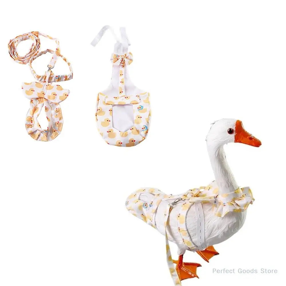 Cute Pet Duck Diaper Reusable Adjustable Goose Breast Strap Wearable Reduce Odor Chicken Diapers Poultry Supplies
