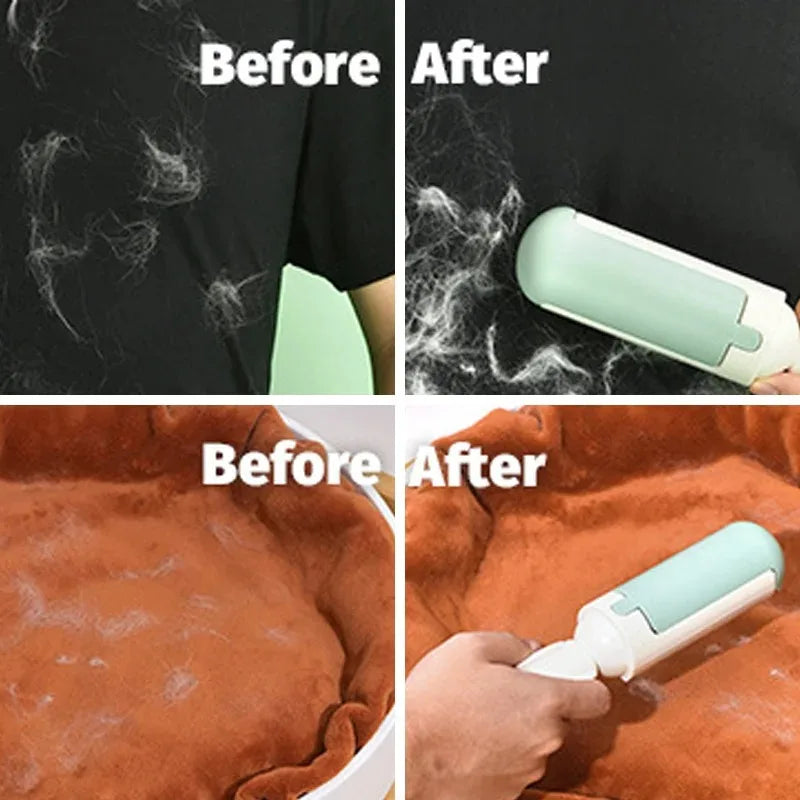 Pet Hair Remover Reusable Pet Lint Roller Brush Multi-purpose Sofa Clothes Hair Sticker Roller Sticker Lint Remover