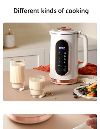 1500ML Soy Milk Machine Electric Juicer Blender Mixer Nut Milky Maker Wall Breaking Machine 10-leaf Blade Breakfast Machine