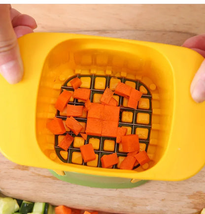 Multifunctional Vegetable Chopper Onion Dicing Artifact Kitchen Gadget Cucumber Potato Slicer French Fries Slicer Kitchen Tools