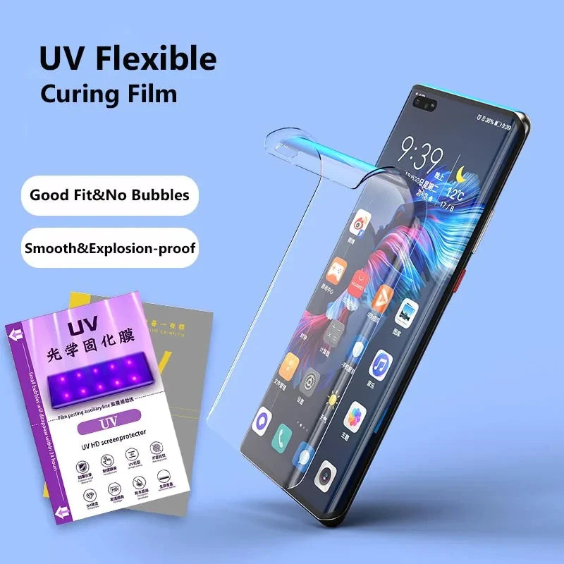 FONLYU UV Glass Film Cell Phone Screen Protector for Hydrogel Sheets Cutting Machine HD Matte Privacy Blueray Full Cover Movie