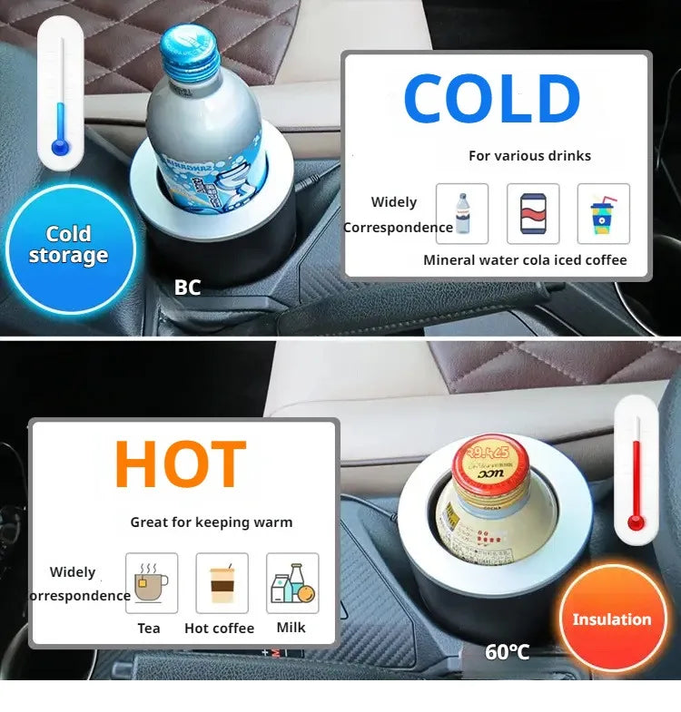 Car Hot Cold Cup Smart Quick Cooling Cup Warm Milk Cup Car Heater Car Hot Cold Cup Heater