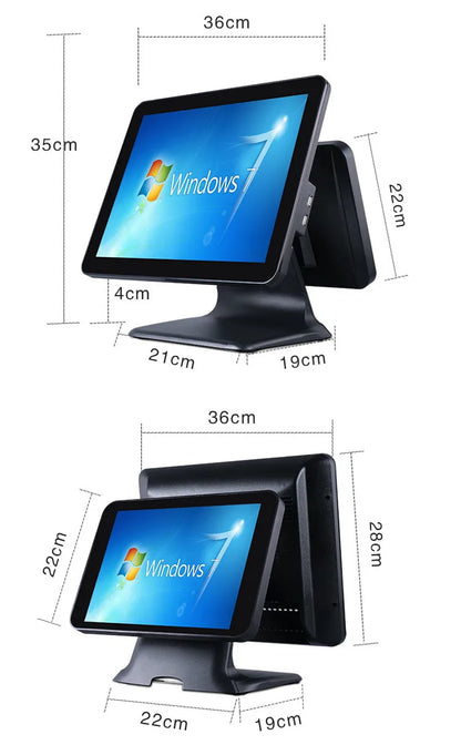 A complete set of cash register equipment thermal printer scanner cash drawer touch cash register 15.1 inch built-in WIFI
