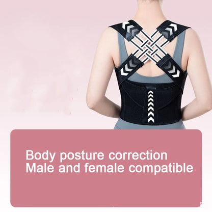 Posture Corrector for Hunchback & Spinal Alignment  Adjustable Upper Back Brace with Breathable Strap Orthopedic Posture Trainer