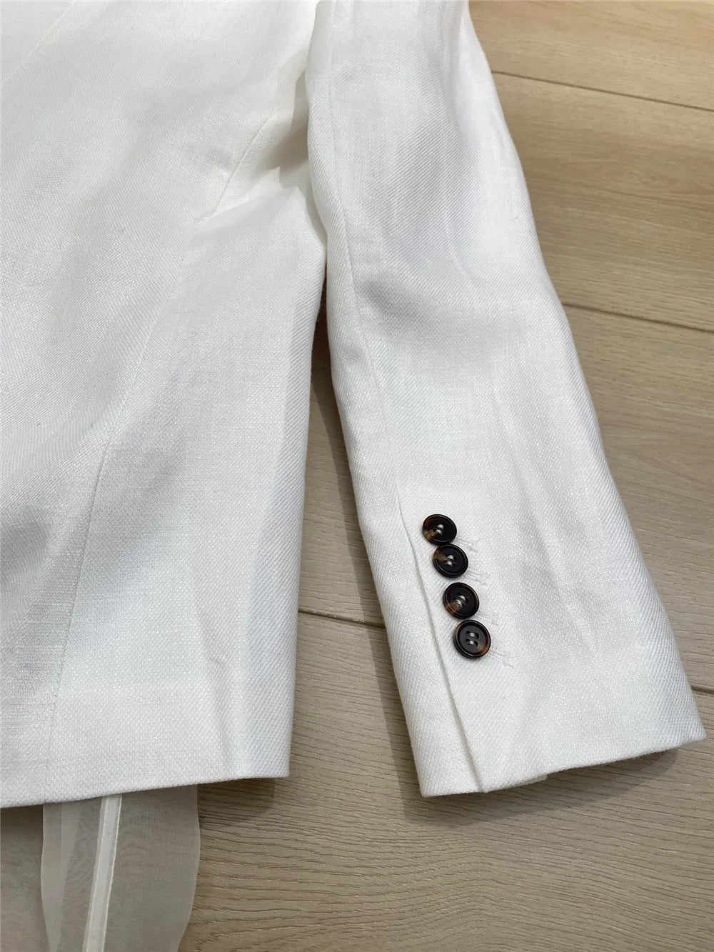 Women's Clothing 2 Piece Set White Suit Coat +High Waisted Wide Leg Pants Elegant  Suit Spring/Summer new