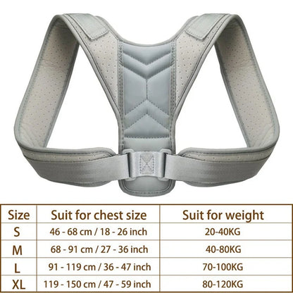 Back Shoulder Posture Corrector Adjustable Belt Clavicle Spine Support Reshape Your Body Home Office Sport Upper Back Neck Brace