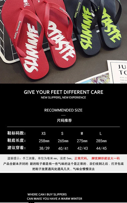 Flip-flops Men's Summer New Soft Sole Non-slip Flip-flops Youth Leisure Beach Sandals Sandalias De Fiesta Elegantes