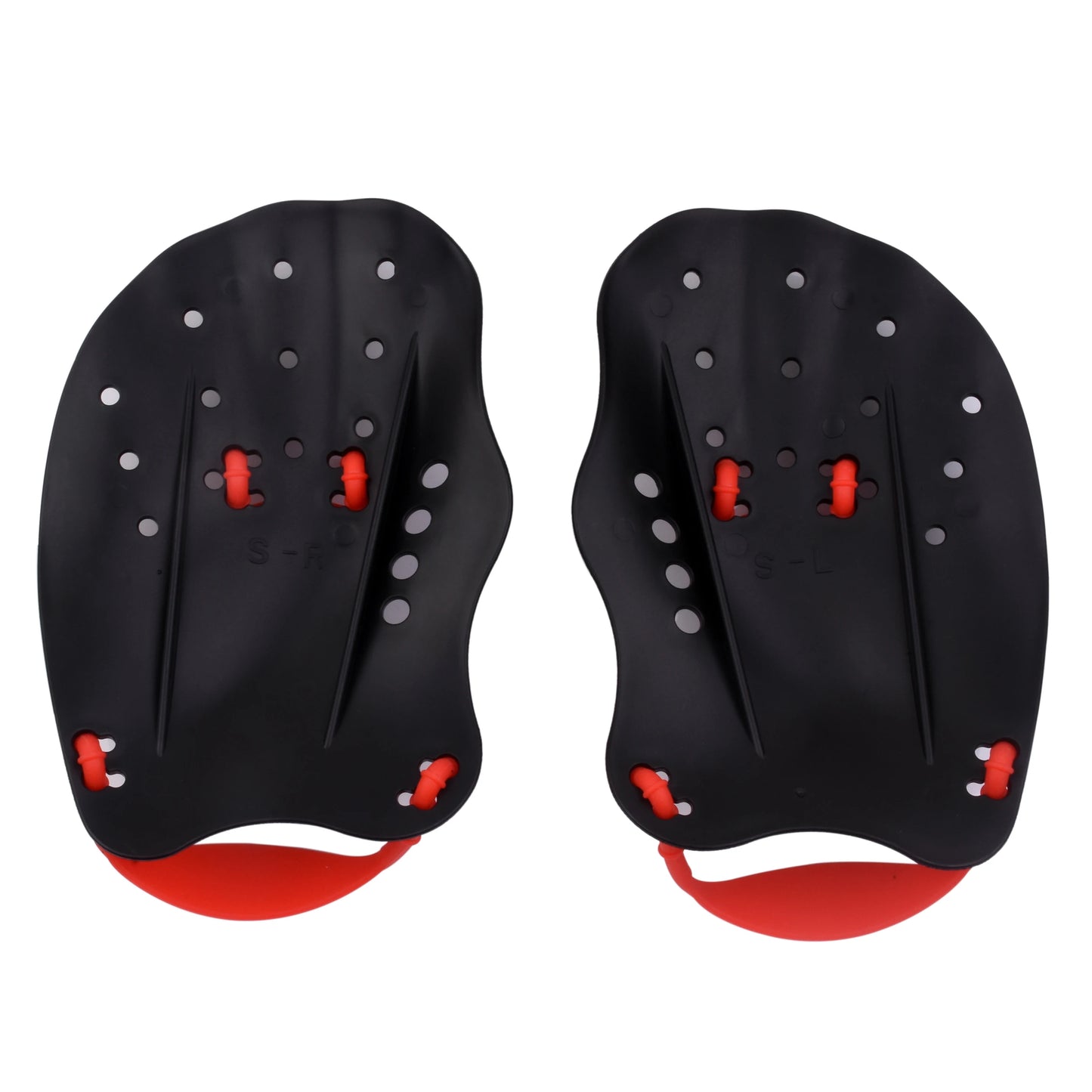 Black swimming fins Paddling palm Children adult freestyle paddling training fins Professional swimming equipment palm