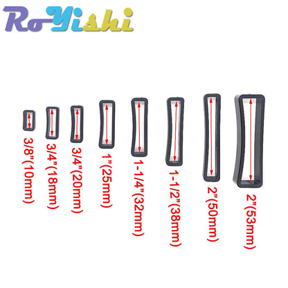 10 Pcs/Pack Plastic Belt Loop Keeper Square Loop Buckles Belt Harness Backpack Straps