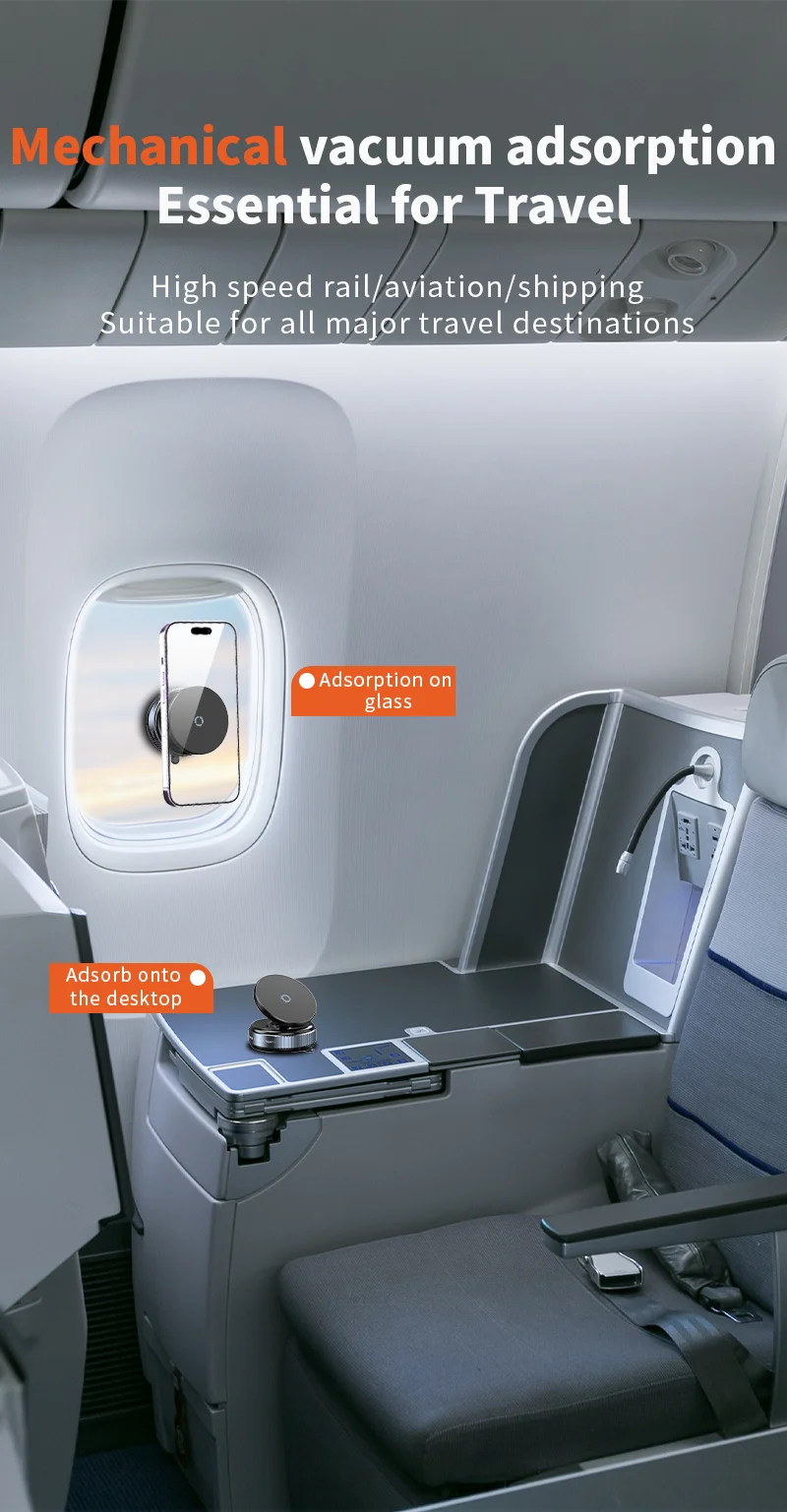 K009 Magnetic Car Mount Phone Holder Vacuum Adsorption 360° Rotation Super Strong Suction Bracket For Car Desk Bathroom 2025