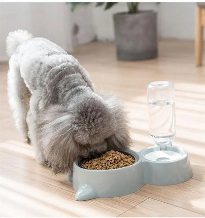 Blue Pet Dog Cat Bowl Fountain Automatic Food Water Feeder Container For Cats Dogs Drinking Pet Articles