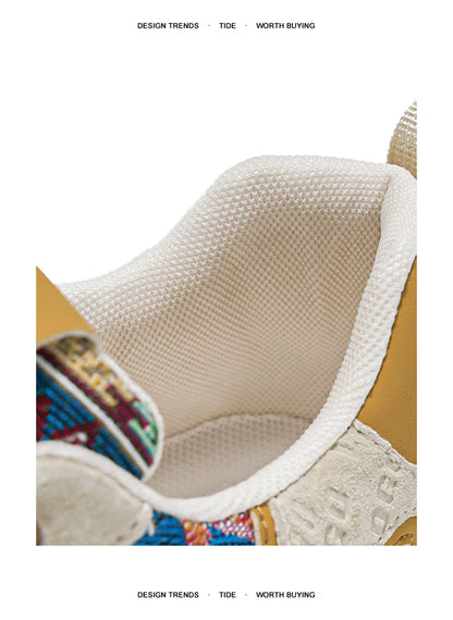 2025 Trend Print Mens Fashion Shoes Design Chunky Men Casual Sneaker Breathable Platform Sneakers Male Running Jogging Shoes