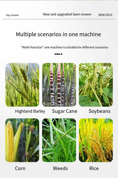 Multifunctional Lithium Battery Lawn Mower For Courtyard, Household Cordless Electric Lawn Mower, Portable Garden Lawn Mower