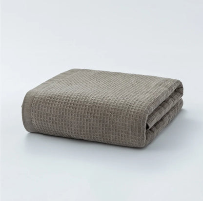 100% Cotton Double Layer Waffle Terry Bath Towel Soft Shower Towels Beach Towels Home Bathroom Towel For Adults