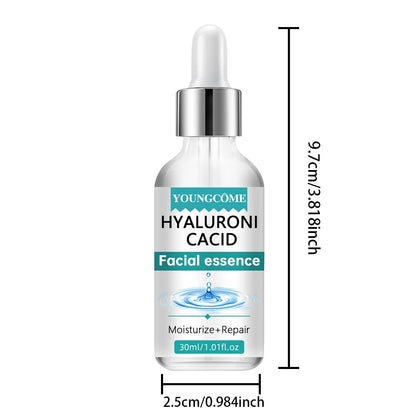 Hyaluronic acid facial serum, a natural moisturizing factor, can retain moisture for a long time,keep skin hydrated,elastic