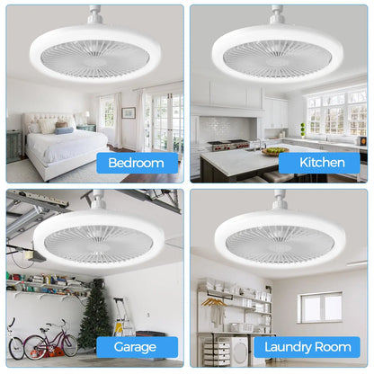 Smart Control Ceiling Fan 360 Rotation Ceiling Lamp Silent Room Fans LivingRoom Kitchen Energy saving Household Decorate