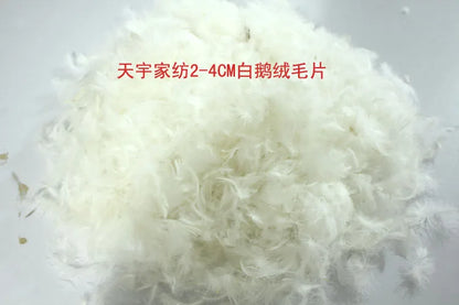 500g/lot 2-4cm pure large white goose down,DIY down pillow core mattess sofa down bulk goose down filling accessories