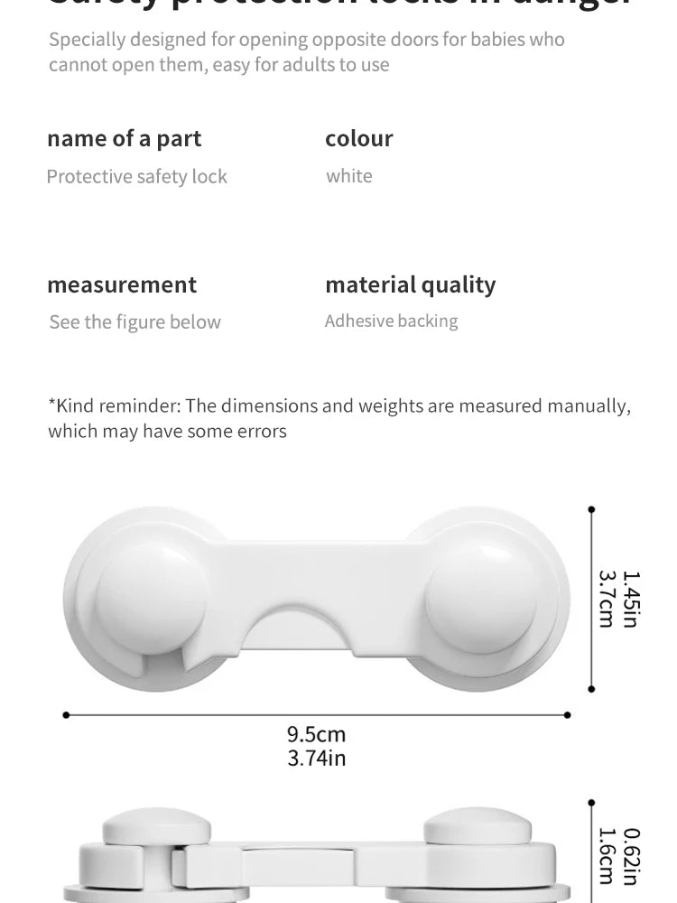 10PCS Baby Safety Locks Cabinet Locks Room Locks Drawer Locks Anti-Pinch Folio Locks Safety Protection Products