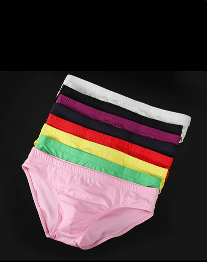 Mens Underwear Briefs Sexy Cueca Calzoncillos Hombre Slip Men Sleepwear Breathable Cotton Solid Color Male Panties Underpants