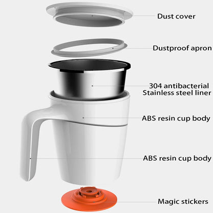 470 ML Mug Fiu Elegant Do Not Roll Ceramics Mug Pouring Cup Magic Sucker Splash Proof Nonslip Abs Double Safe 304 Stainless Mug