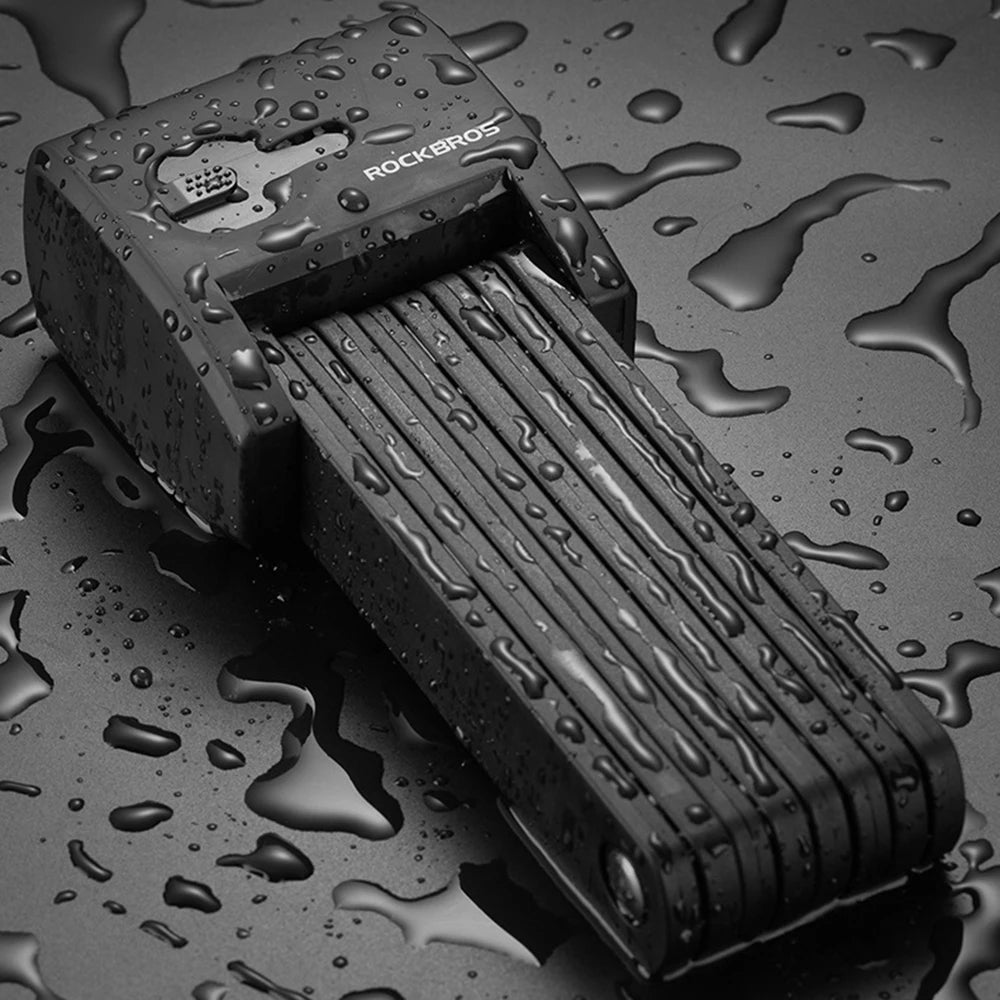 Bicycle Lock Heavt Duty Anti-Theft Smart Fingerprint Folding Lock Alloy Steel Anti-Hydraulic Shear Motorcycle Bike Accessories