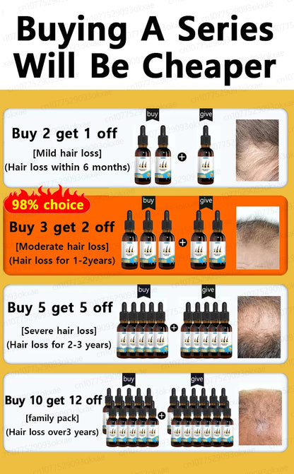 The latest hair serum for 2025. Quickly repair hair follicles and say goodbye to hair loss.