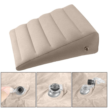 Wedge Pillow Knee Cushion PVC Foot Pillow Elevation Leg Pillows Inflatable Back Pillow For Travel Camping Sleeping Portable