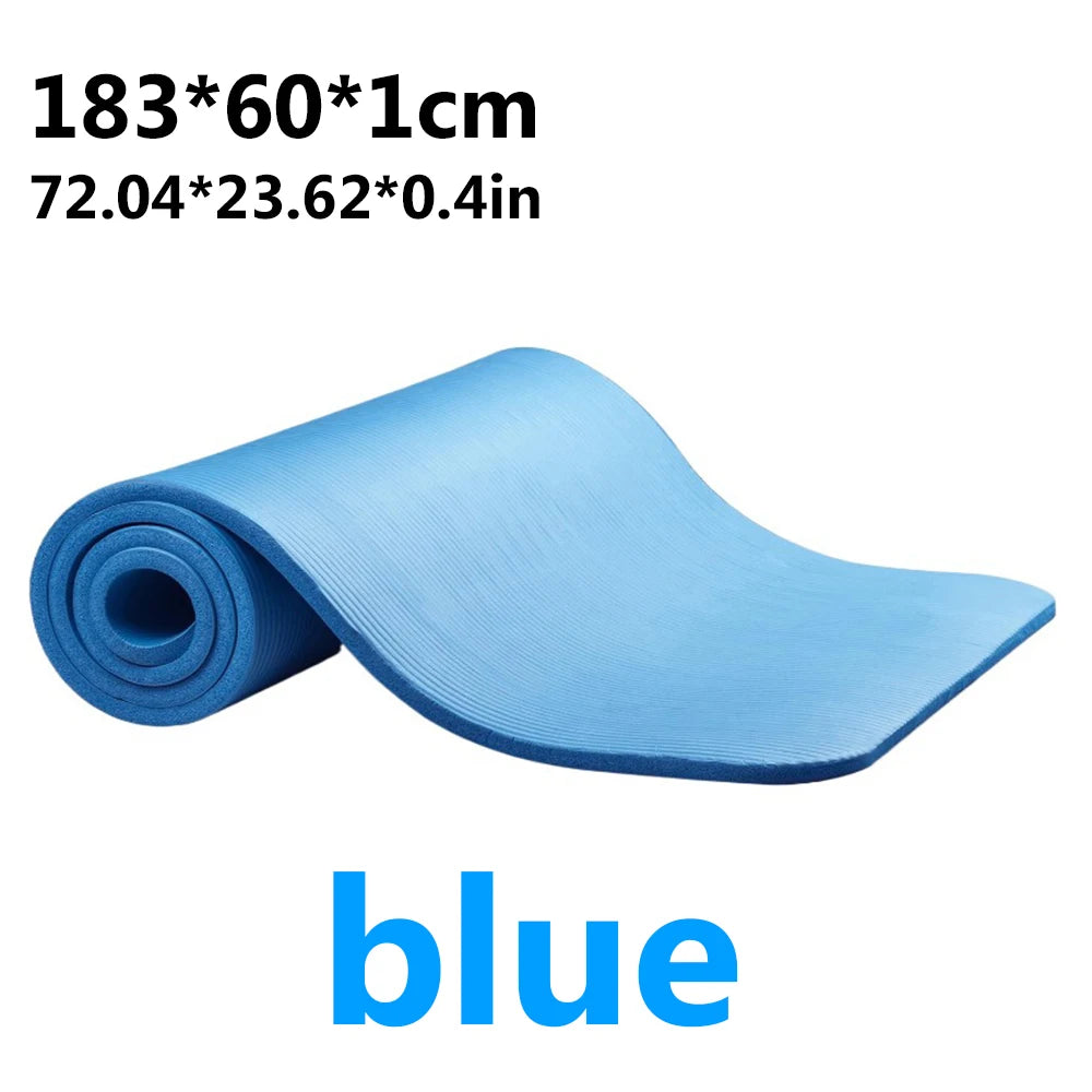 Yoga Mat Anti-skid Sports Fitness EVA Comfort Foam 10MM Thick Yoga Mat for Exercise Yoga and Pilates Gymnastics Mat