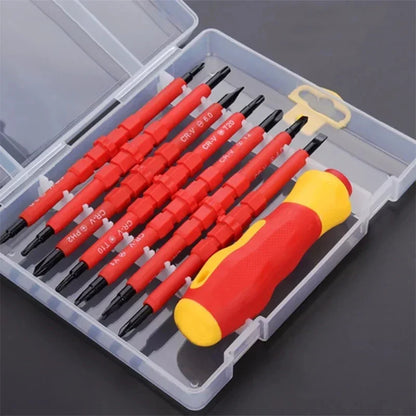 Electrician Repair Tools Kit 13pcs 1000V Changeable Insulated Screwdrivers Set