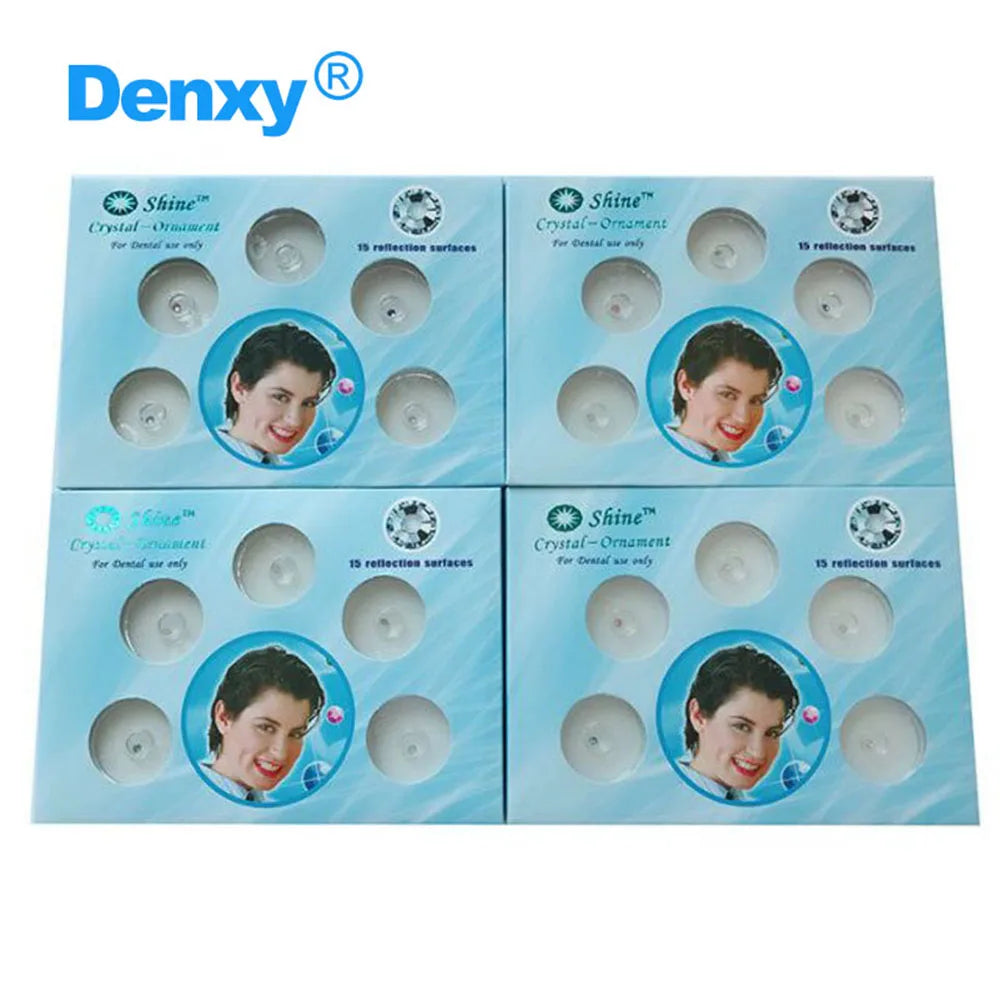 2 Box Dental Crystal Tooth Stone Crystal Diamond Teeth Decoration Jewelry Teeth Whitening Ornament Dental Bracket Orthodontic