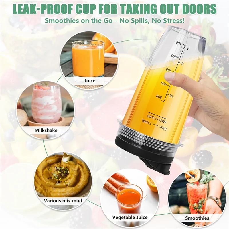 【Today Only@】Ninja Blender Cups Replacement Lender Cups Replacement Compatible For Nutri Ninja Blenders Ninja Blender Accessorie