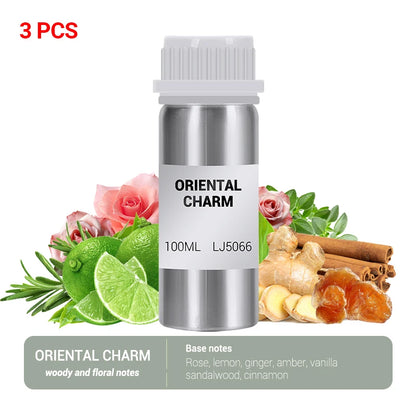 3 Pcs 100ml Essential Oils for Diffuser Humidifier Aroma Oil Pure Natural Humidifying Diffuser Essential Oils Home Hotel Bedroom