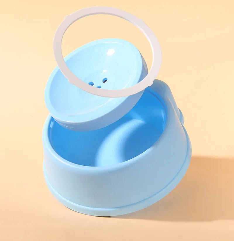 1000ml Anti-splash Dog Drinking Water Bowl Non-Wetting Mouth Floating Pet Bowl for Cats Dogs Puppy Drinking Water Dispenser