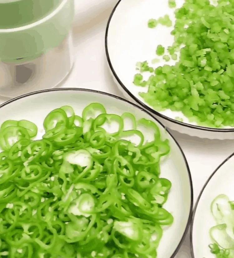 Home Electric Vegetable Cutter Vegetable Chopper Automatic Chopper Slicer Multifunctional Gatling Chopper Garlic Mincer