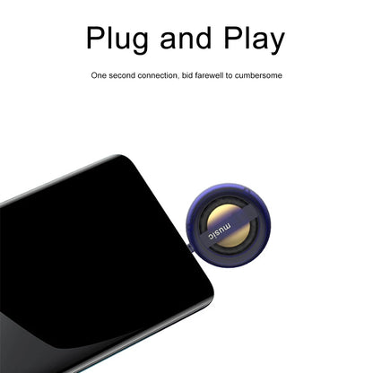 Mini Speaker-Mobile Phone Speakers In-line MP3 Speaker Amplifier External High Quality Sound Wired Audio Amplifier Portable