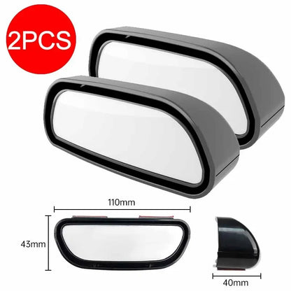 Car Mirror 360 Degree Adjustable Wide Angle Side Rear Mirrors Blind Spot Convex Mirrors for Parking Auxiliary Rear View Mirror