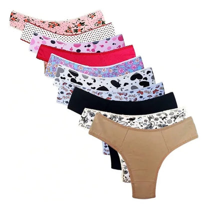 10 Panties Cotton Cotton Thong Basic Lingerie Wholesale