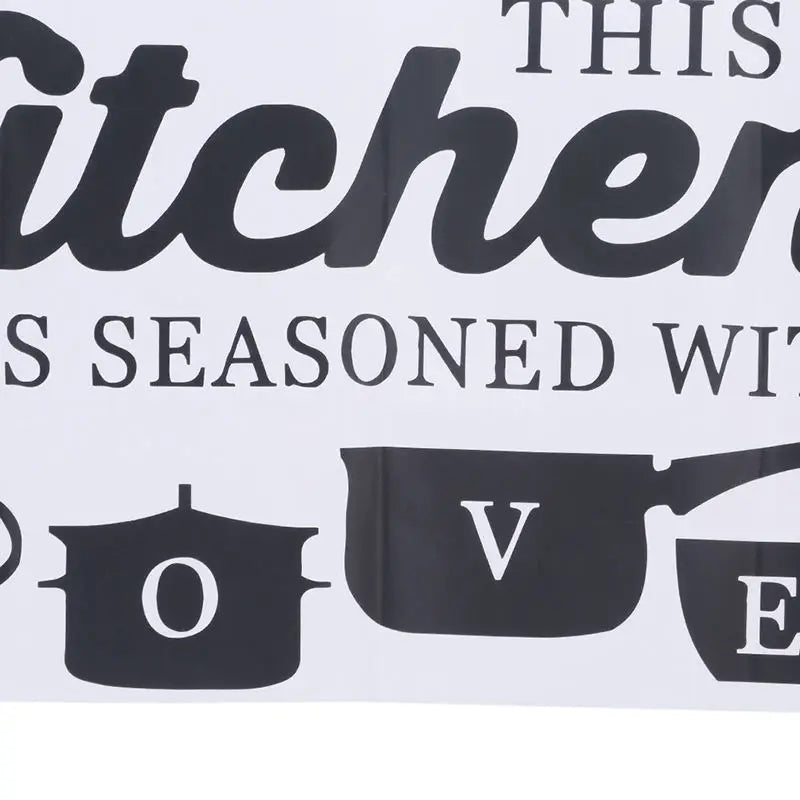 Kitchen Wall Stickers THIS KITCHEN IS SEASONED WITH LOVE Quotes Wall Stickers Restaurant Home Decoration