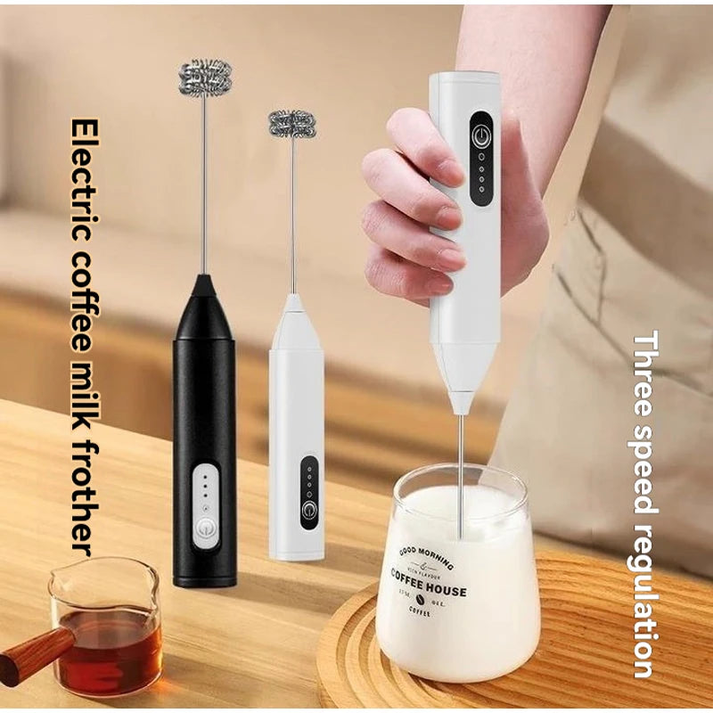 1 pc Electric Milk Frother Handheld Egg Beater Foamer Coffee Maker Electric Blender Mixer Mini Portable Blender Kitchen Tool