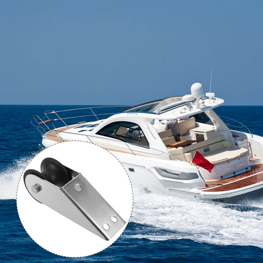 Stainless Steel Anchor Bracket Bow Anchor Roller Boat Trailer Winch Stand Yacht Accessories Rubber Lift Roller Boat Lift